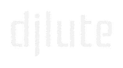 logo of djlute with sketcky looks